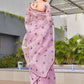 Tikhi Imli Ethnic Motifs Mirror Work Organza Saree | Swadesiicart