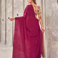 Tikhi Imli Woven Design Tasselled Satin Jacquard Ready to Wear Saree | Swadesiicart