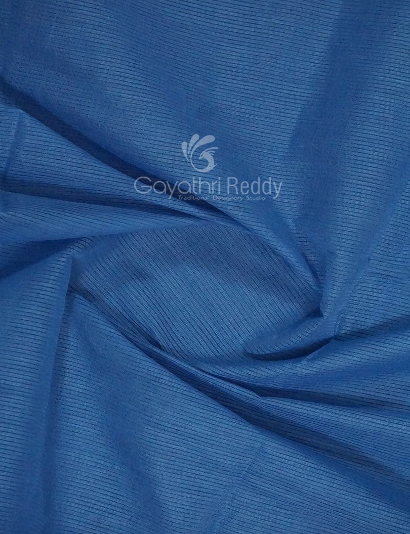 Dual Shades of Blue Pure Mangalgiri Cotton By Gayathri Reddy Designer Studio | Swadesiicart