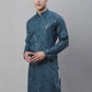 Sojanya Ethnic Motifs Embroidered Sequinned Pure Cotton Kurta | Swadesiicart
