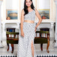 Miravan Women's White Animal Print Round Neck Top With Side Slit Skirt Co-Ord Set - Swadesiicart