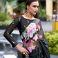 Anaita Black Designer Printed Pure Georgette Saree With Blouse