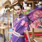 Anaita Lavender Designer Printed Pure Georgette Saree With Blouse