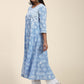 HOUSE OF KARI Floral Embroidered Chikankari Cotton Anarkali Kurta | Swadesiicart