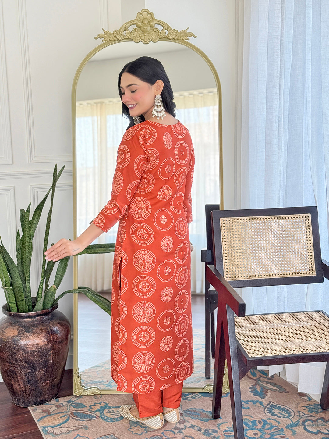 The52 Women's Gorgeous Rayon Embroidery Straight Kurta with Pant And Dupatta Set - Swadesiicart