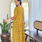 The52 Women's Gorgeous Rayon Printed Flared Kurta with Pant And Dupatta Set - Swadesiicart