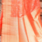 Joban Fashion Peach Banarasi Katan Pure Handloom Banarasi Silk Saree | Swadesiicart