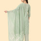 Yufta Green Ethnic Motifs Embroidered Regular Chikankari Pure Cotton Kurta with Trousers & With Dupatta | Swadesiicart