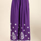 HOUSE OF KARI Women Purple Floral Embroidered Chikankari Pure Cotton Kurta with Palazzos | Swadesiicart