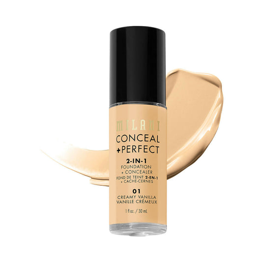 Milani Conceal + Perfect 2-In-1 Foundation + Concealer - 02 Natural | Swadesiicart