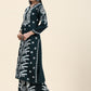 HOUSE OF KARI Floral Embroidered Chikankari Pure Cotton Straight Kurta With Palazzo | Swadesiicart