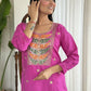 Light purple Viscose Chanderi Stitched Suit With Dupatta - Tanisha | Swadesiicart