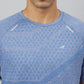 Alcis Men Heather Anti-Static Slim-Fit Round Neck Swadesiicartnce Running T-Shirt | Swadesiicart