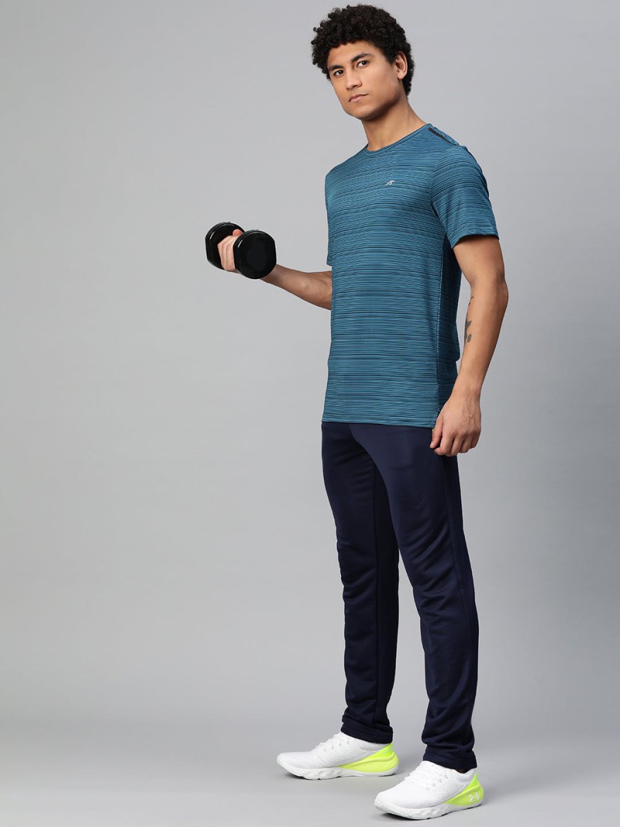 Alcis Striped Anti Static Slim Fit T-shirt | Swadesiicart