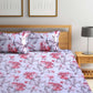 BOMBAY DYEING Floral Printed 100 TC Cotton Queen Bedsheet with 2 Pillow Covers - Swadesiicart