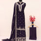 Anaita Violet Heavy Vichitra Silk Suit With Sequence & Multi Work