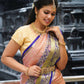 DEIANA'S Beautiful Designer Golden zari Soft Lichi Silk Saree - Peach - Swadesiicart