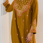 HOUSE OF KARI Floral Embroidered Chikankari Kurta With Palazzo | Swadesiicart