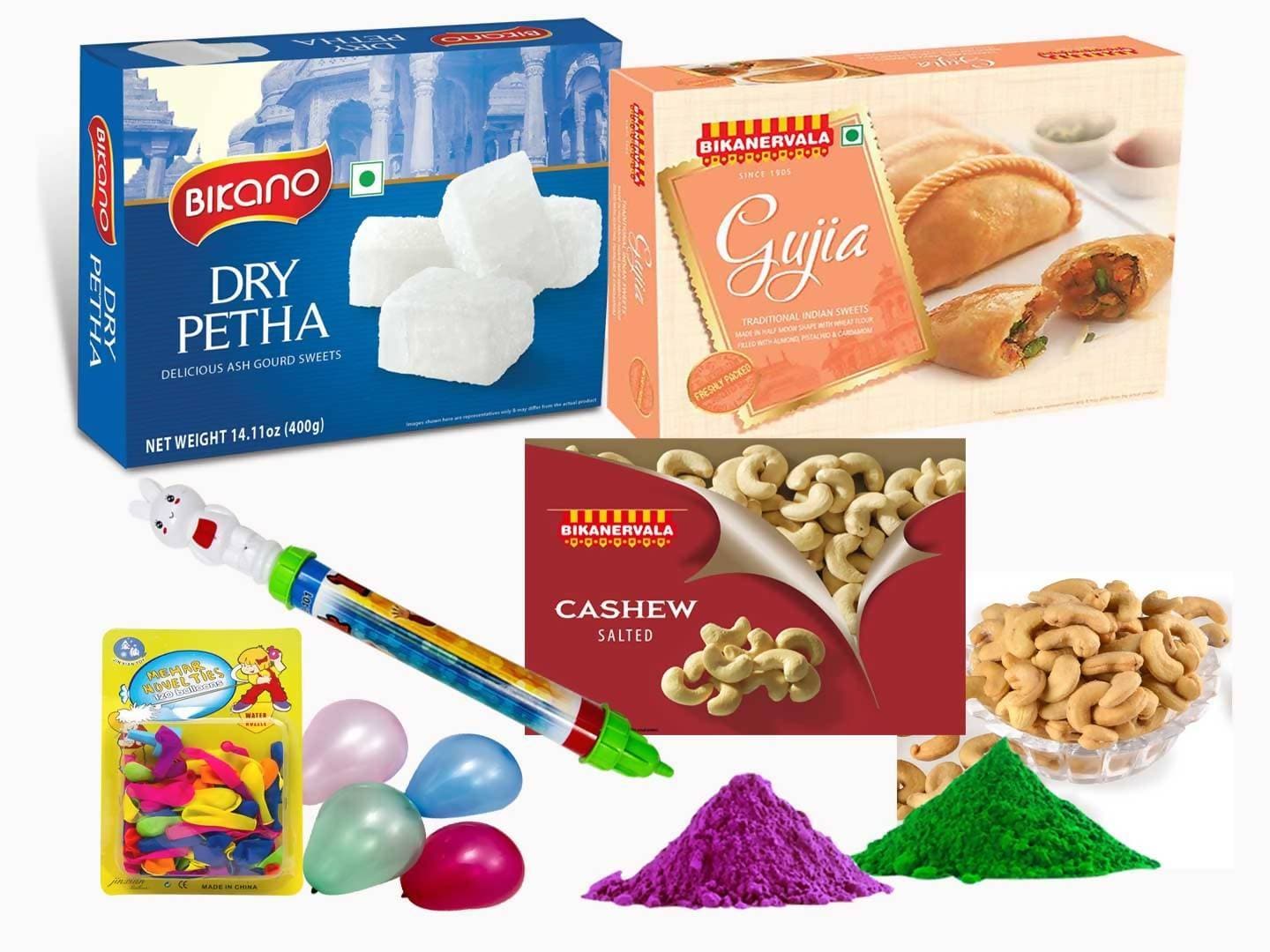 Bikano Dry Petha And Salted Kaju Holi Gift | Swadesiicart