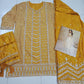 Anaita Yellow Chinon Sequence Embroidered Readymade Salwar Suit