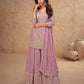 Anaita Light Pink Chiffon Sequin Embroidered Readymade Salwar Suit