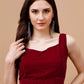 Tikhi Imli Sweetheart Neck Sleeveless Velvet Saree Blouse | Swadesiicart