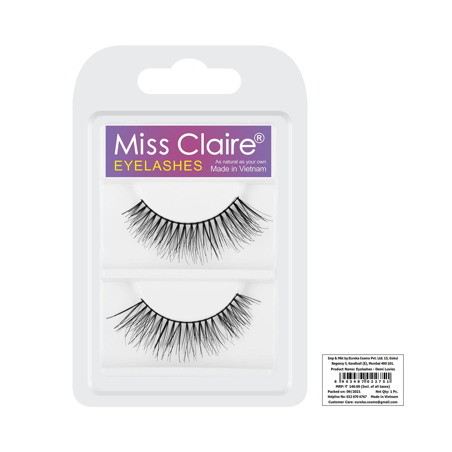 Miss Claire Eyelashes - Demi Luvies - Swadesiicart
