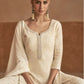 Anaita Cream Georgette Stitched Suit With Embroidery & Sequence Work