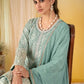 Anaita Sky Blue Georgette Stitched Suit With Embroidery & Sequence Work