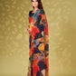 Tikhi Imli Abstract Printed Ready To Wear Saree | Swadesiicart