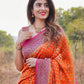 Kalini Ethnic Motif Woven Design Zari Banarasi Saree | Swadesiicart
