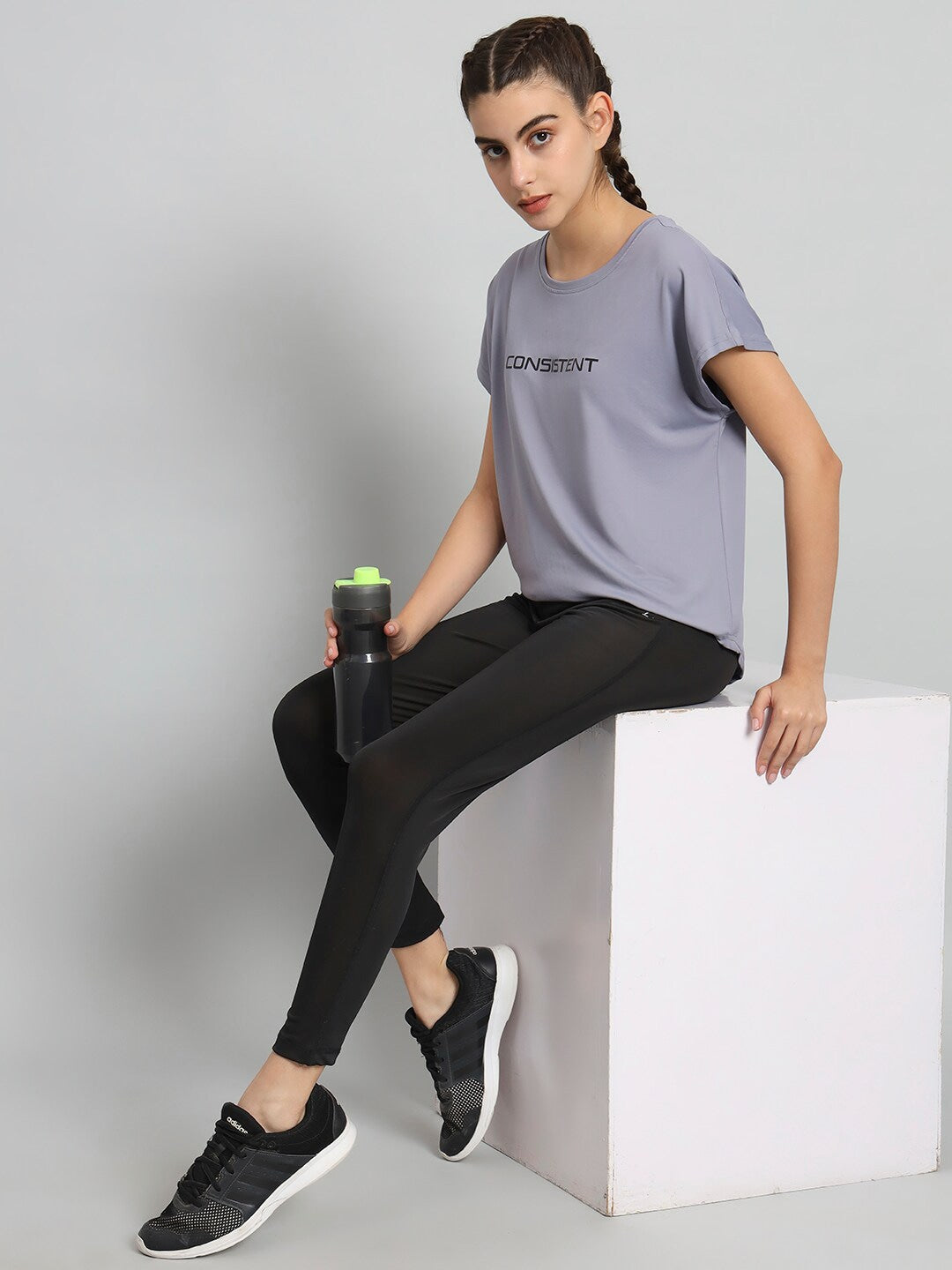 MKH Typography Printed Extended Sleeves Relaxed Fit Dri-FIT T-shirt - Swadesiicart