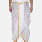 Sethukrishna Men Pack Of 2 White Solid Cotton Readymade Dhoti Pants | Swadesiicart