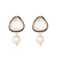Nuyug 22K Gold Plated Kundan Stone Ethnic Mini Pearl Drop Studs | Swadesiicart