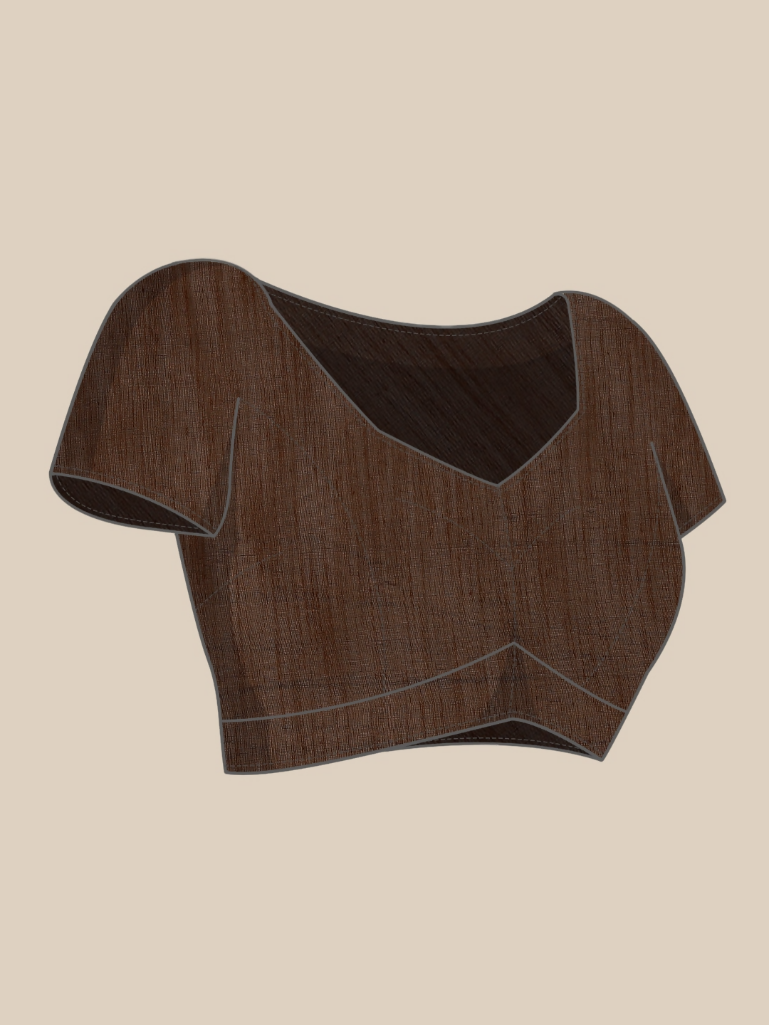 Saree Mall Brown Floral Linen Blend Banarasi Saree | Swadesiicart