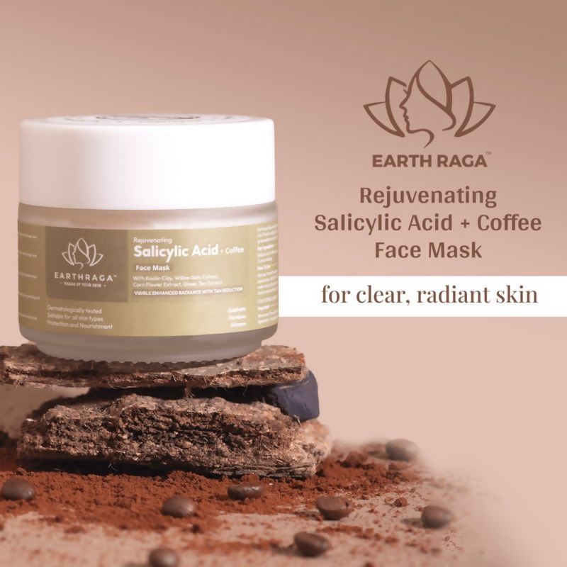 Earthraga Salicylic Acid + Coffee Face Mask | Swadesiicart
