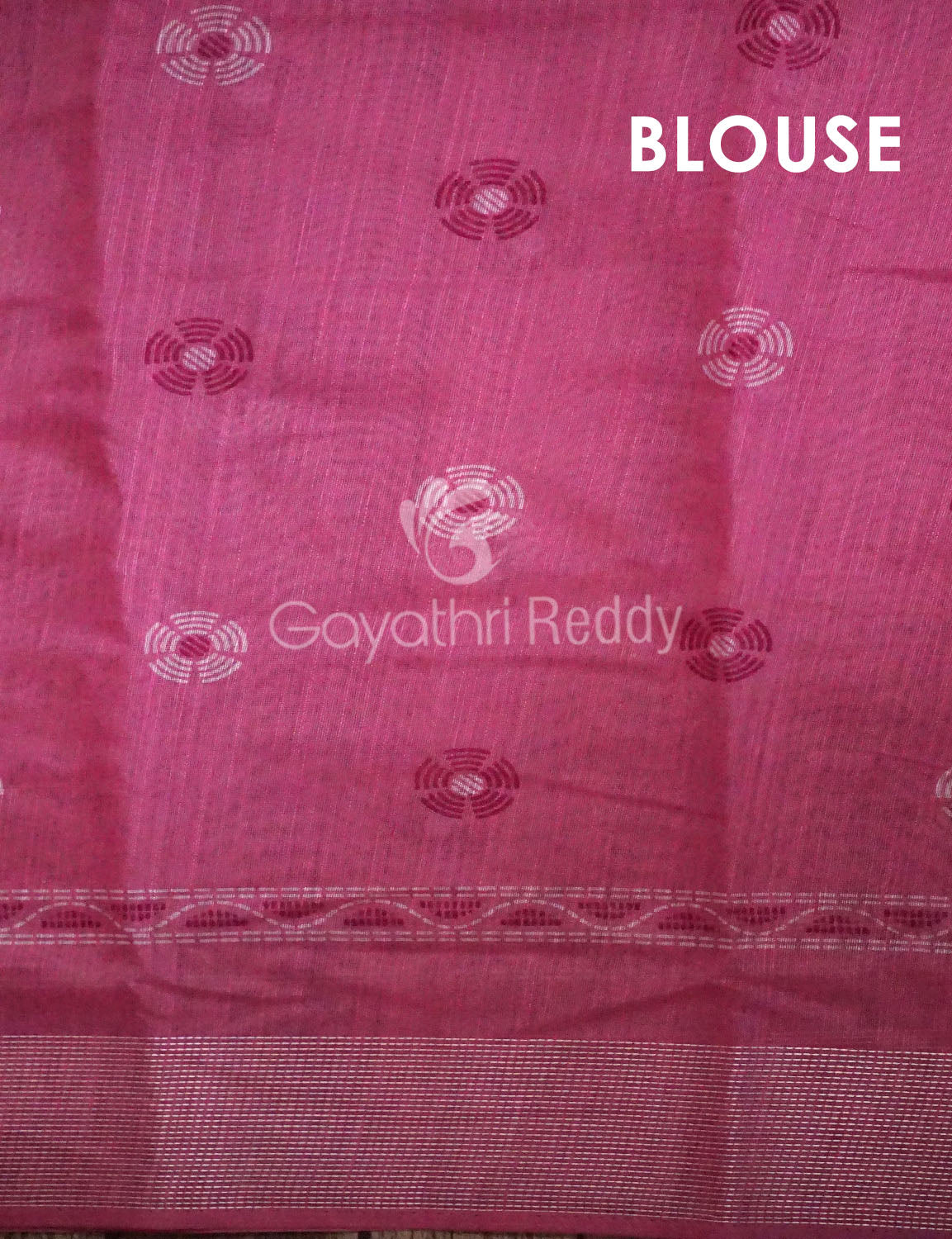 Pink Colour Printed Design Semi Chanderi Office/Regular Wear By Gayathri Reddy Designer Studio | Swadesiicart
