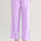 Joban Fashion Womens Cotton ChikanKari Purple Cord set - Swadesiicart