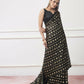 Black Georgette Sequance Embroidery Work Saree with Unstitched Blouse - Vandini
