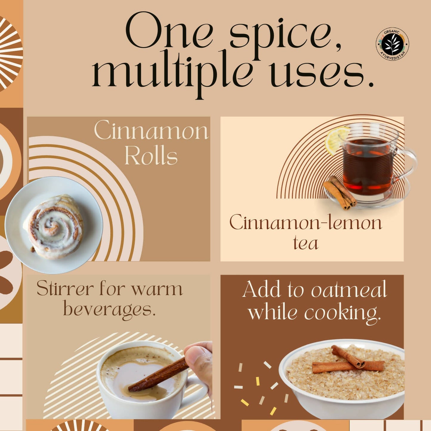 Organic Ayurvedistan Ceylon Cinnamon Sticks - Swadesiicart