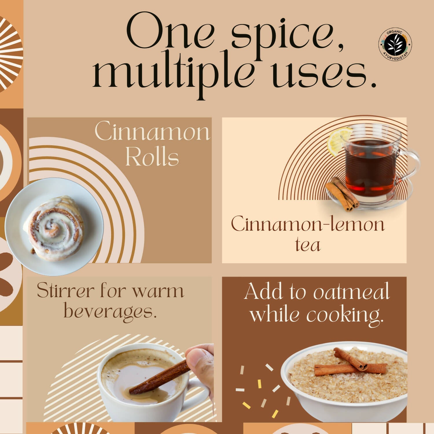 Organic Ayurvedistan Ceylon Cinnamon Sticks - Swadesiicart