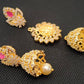 AD Rubies Designer 4 in 1 Temple Earrings | Swadesiicart