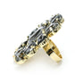 Mominos Fashion Joharkamal Gold-Polished Brass Finish Stone Choker For Women & Girls (Grey) | Swadesiicart