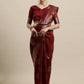 Saree Mall Maroon & Gold-Toned Ethnic Motifs Zari Silk Blend Banarasi Sarees | Swadesiicart