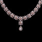 Saraf RS Jewellery Rose Gold-Polished American Diamond Studded Handcrafted Jewellery Set - Swadesiicart
