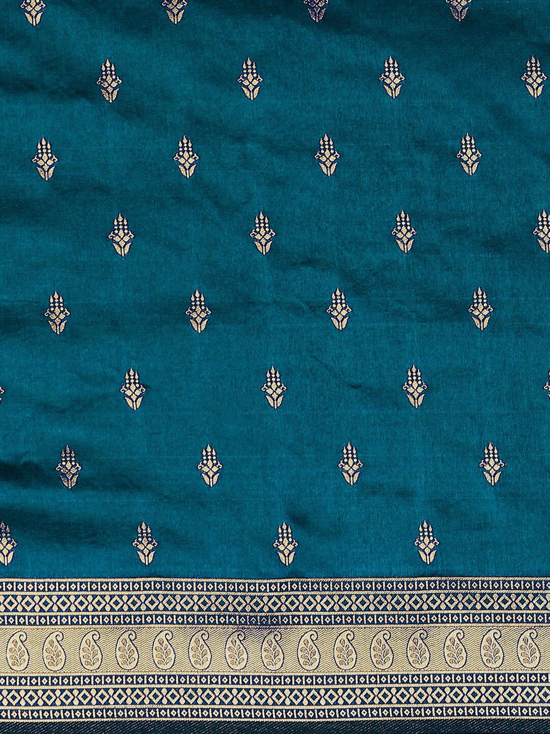 Mitera Ethnic Motif Woven Design Zari Banarasi Saree | Swadesiicart