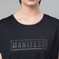 MKH Typography Printed Extended Sleeves Dri-FIT Relaxed Fit T-shirt - Swadesiicart