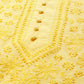 ADA Women Yellow & Black Chikankari Embroidered Handloom Kurta with Cotton Trousers | Swadesiicart