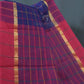 Dual Shade of Navy Blue And Magenta Pure Mangalgiri Cotton By Gayathri Reddy Designer Studio | Swadesiicart