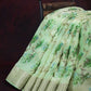 Shades of Green with Floral Design Semi Chanderi Saree By Gayathri Reddy Designer Studio | Swadesiicart